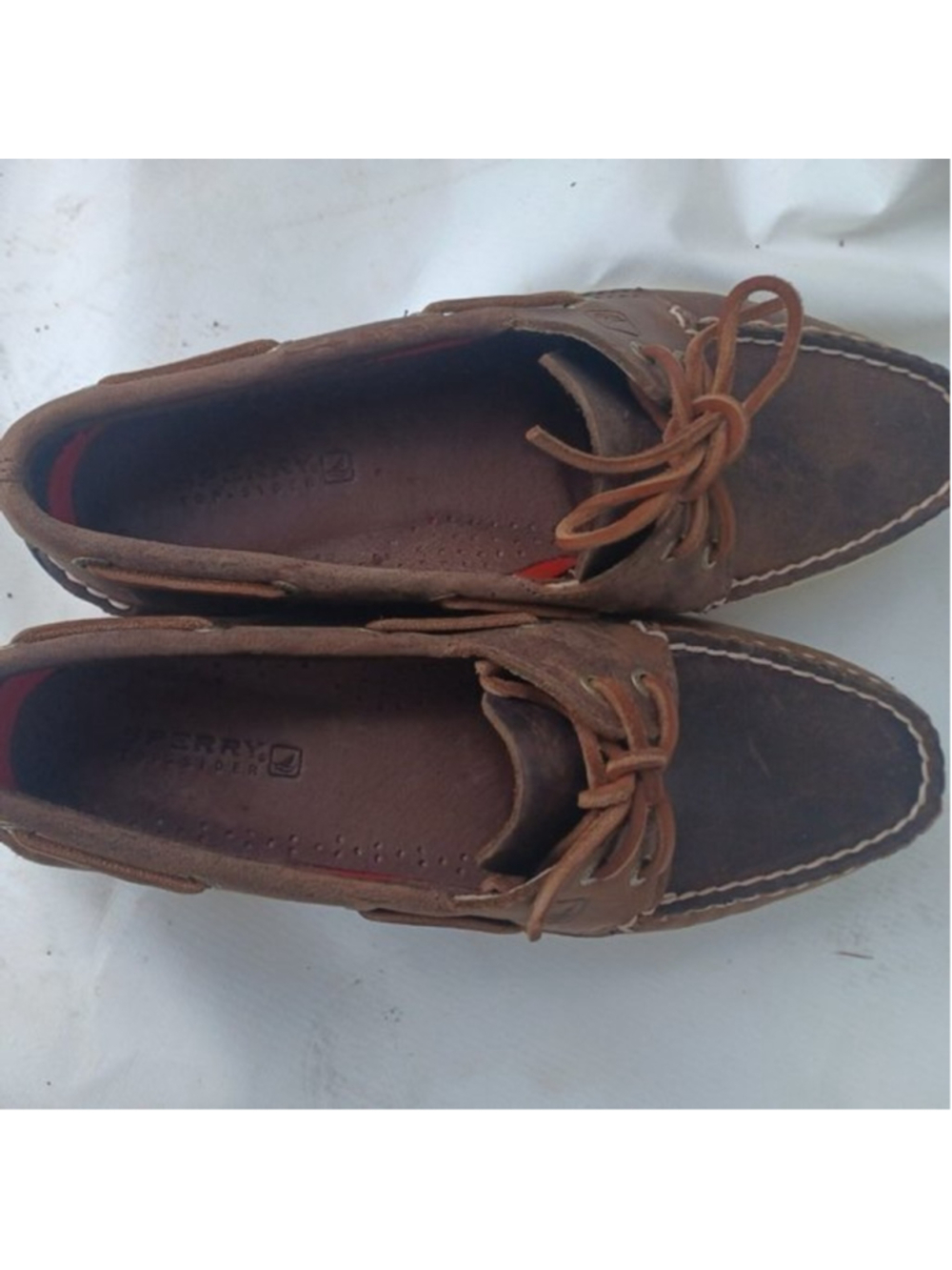 SPERRY TOP-SIDER Brown Sz 8.5 M Women Boat Leather‎ Shoes Tan
